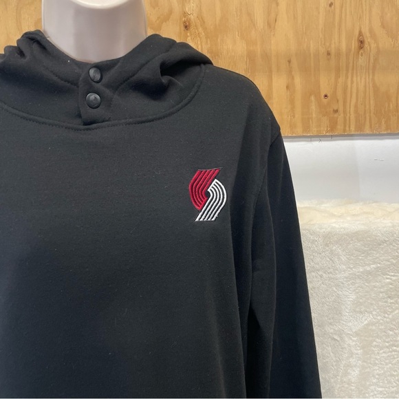NBA Portland Blazers women’s fleece sweatshirt pullover medium - Picture 7 of 9